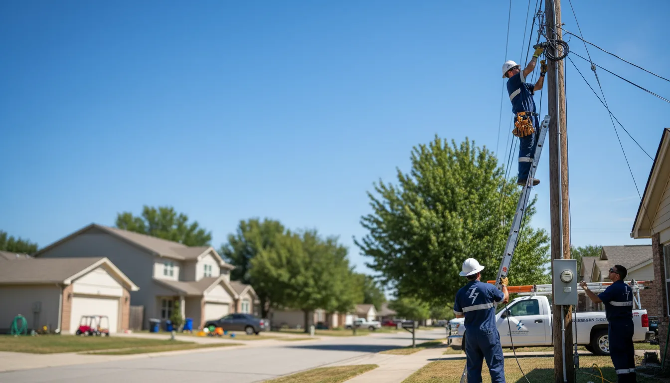 Residential electrician providing installation services in Dahlgren, IL